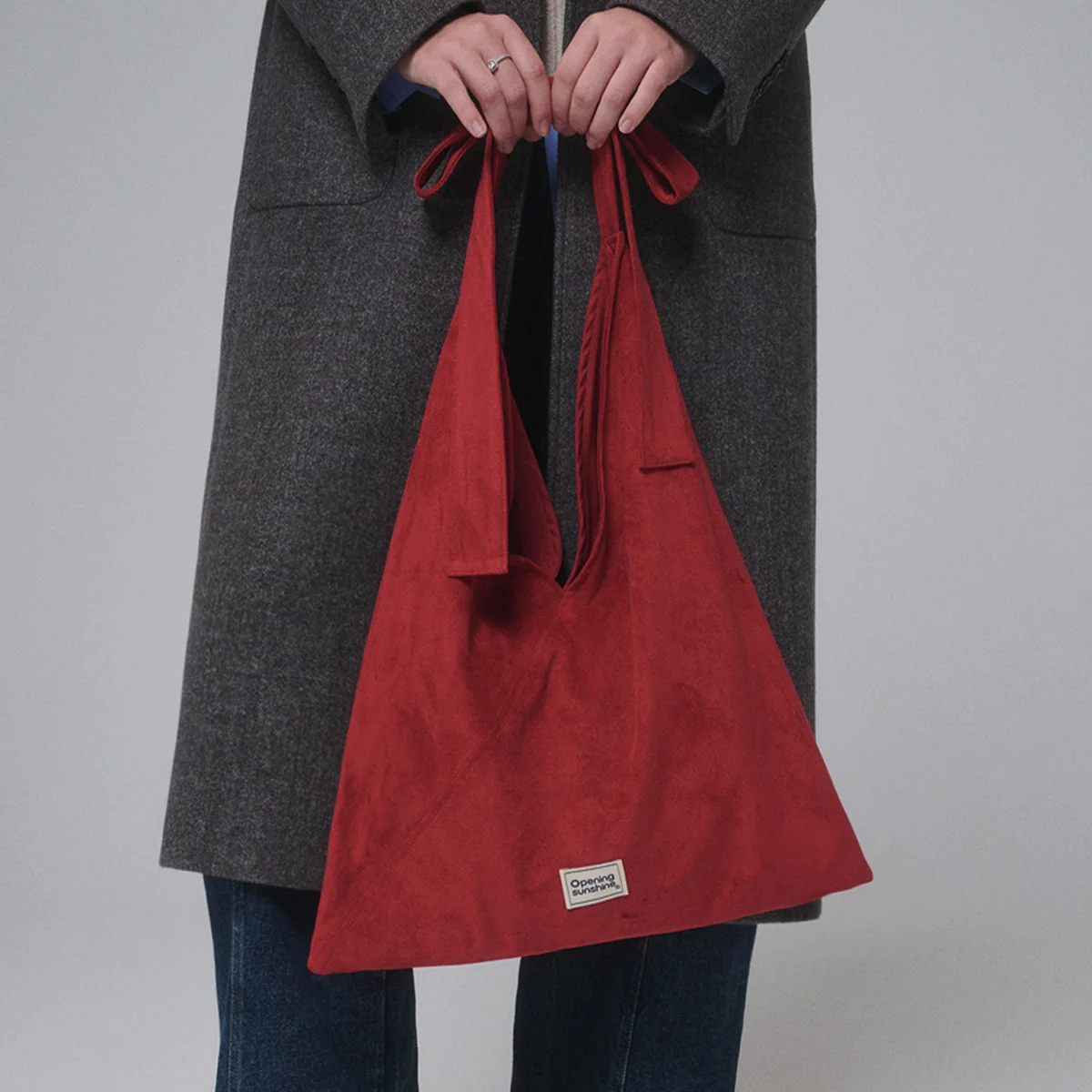 Ribbon-detailed Swade shoulder bag_Red