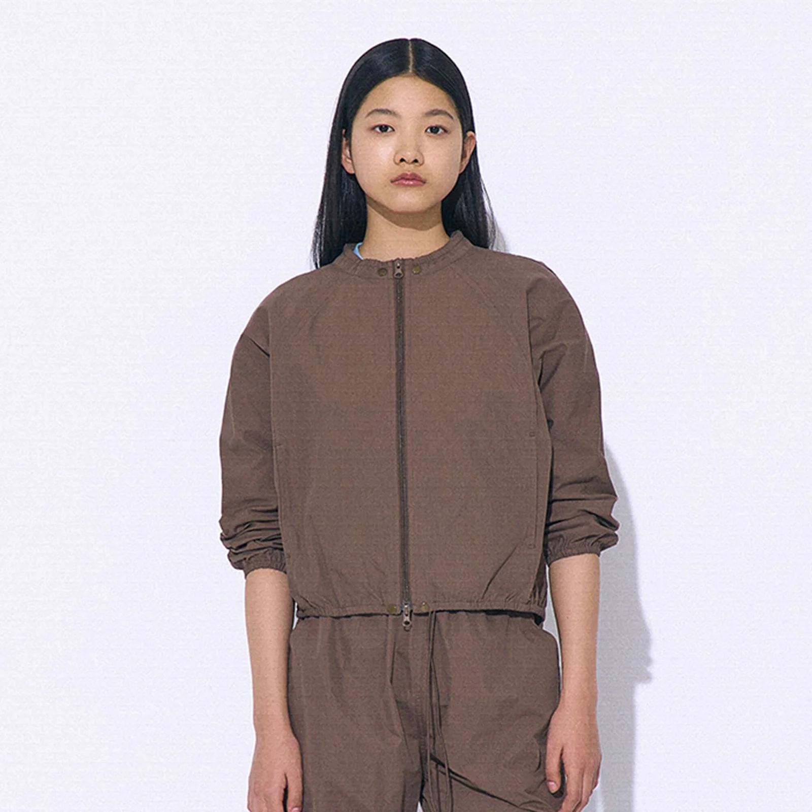 EASY BALLOON WINDBREAKER_BROWN
