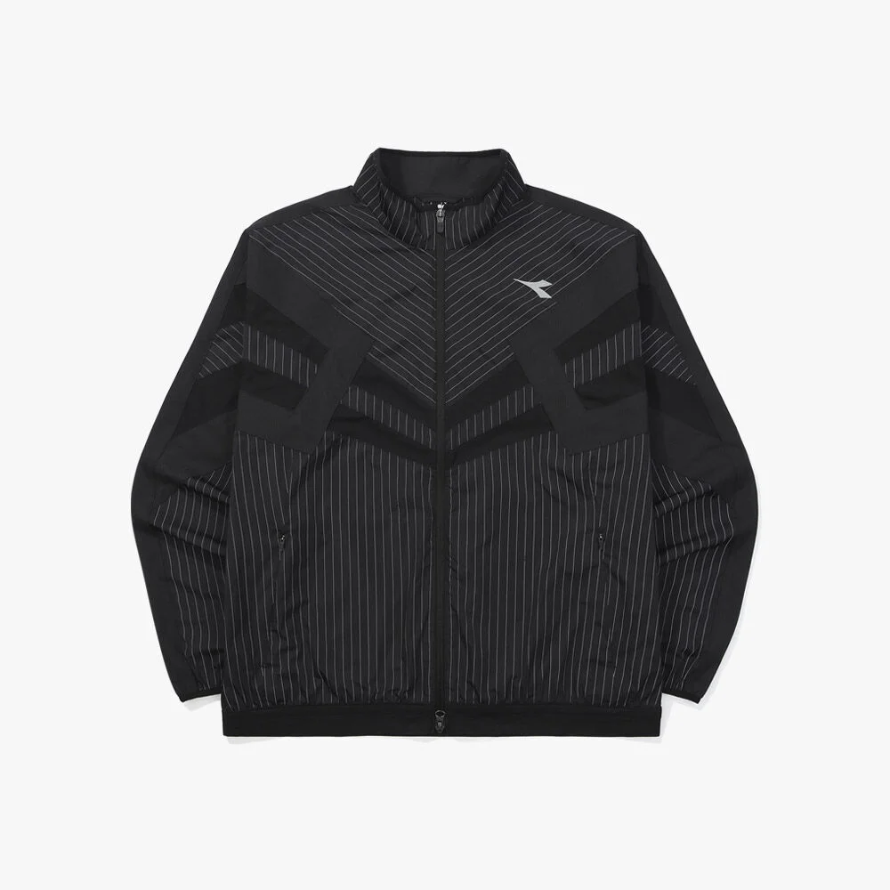 Legacy 反光 條紋 跑步 外套 BLACK PATTERN