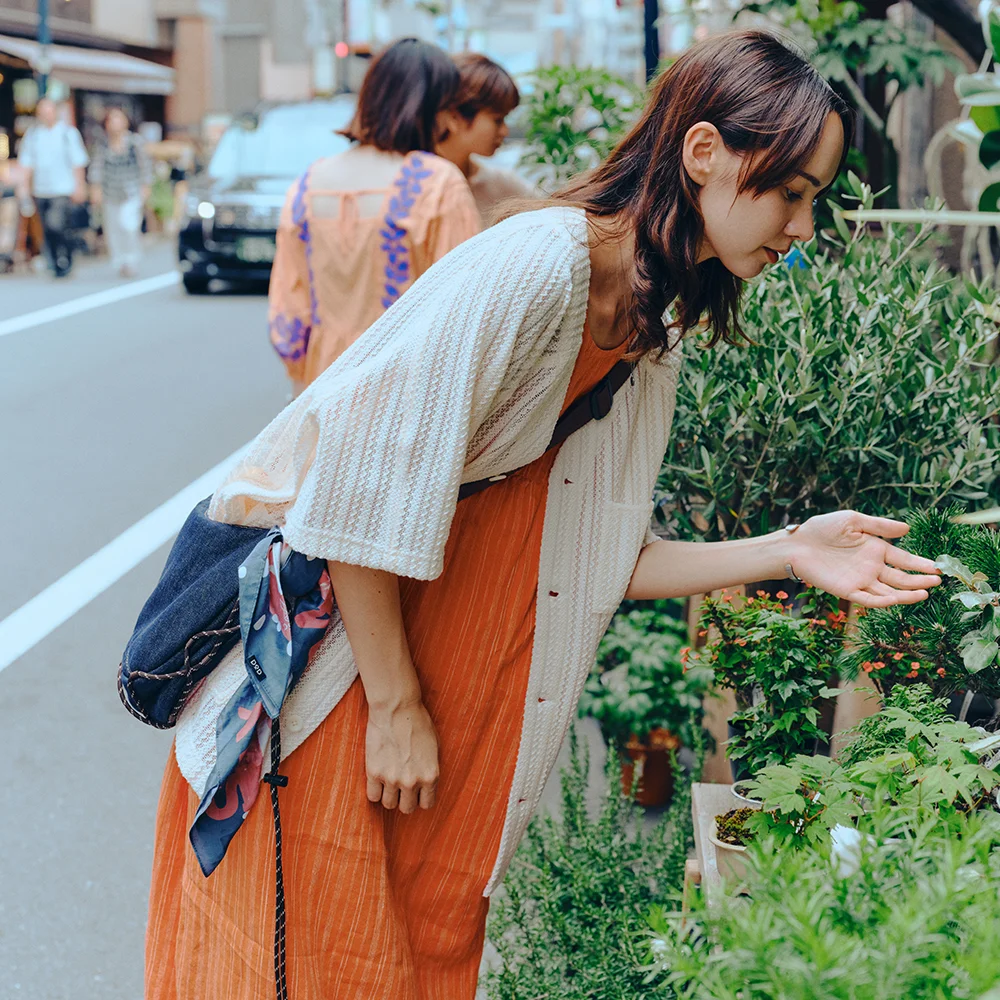 女裝) Masa 條紋 連衣裙(ORANGE)