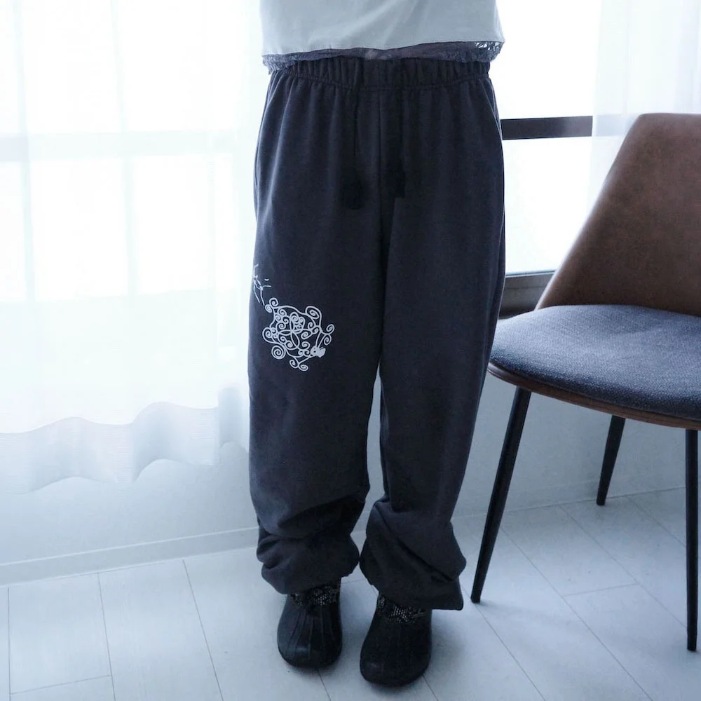 Web E Clover Pants (Washed Gray)
