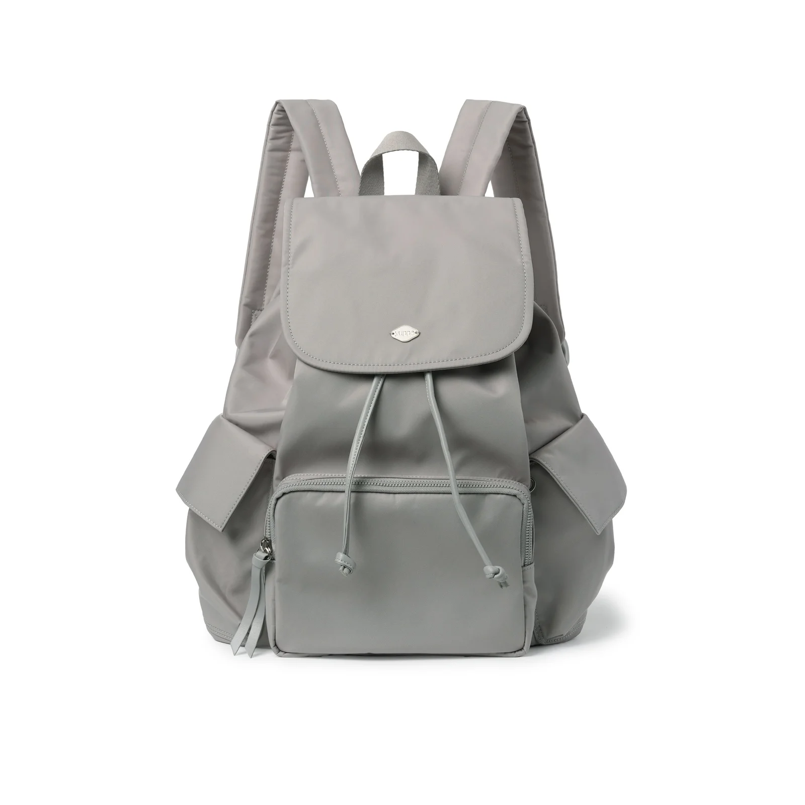 POCKET NYLON BACKPACK_LIGHT GRAY