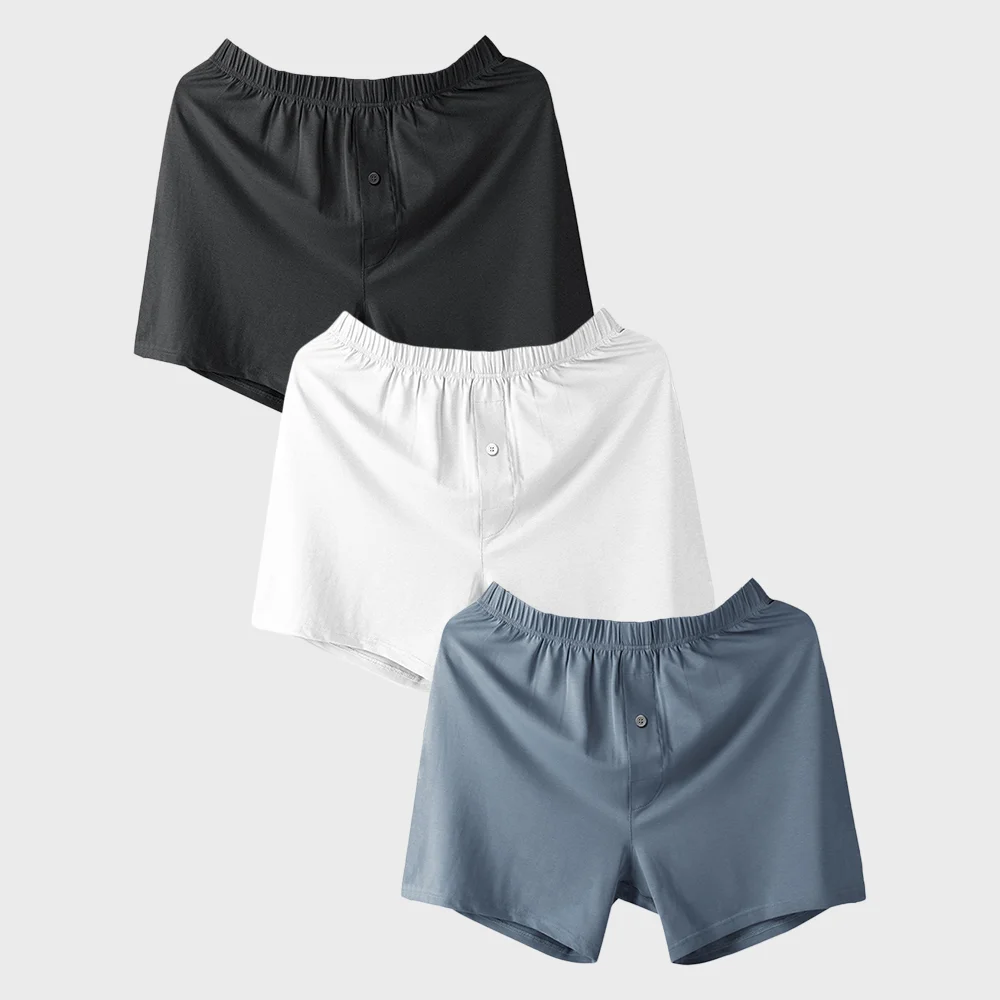 純棉 平角 平角褲 男裝 3colors 3P