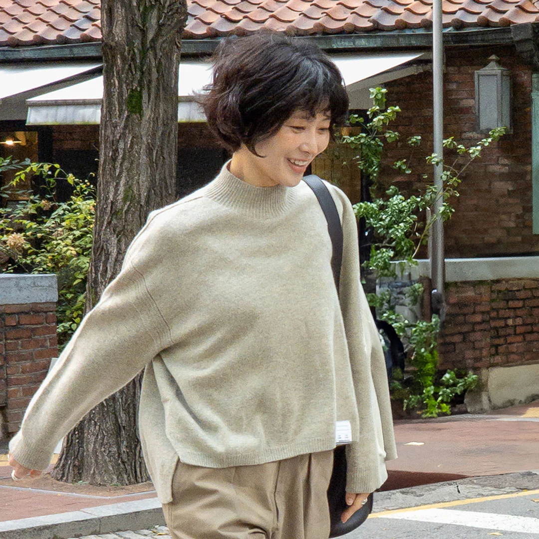 KNIT JUMPER - green cheese