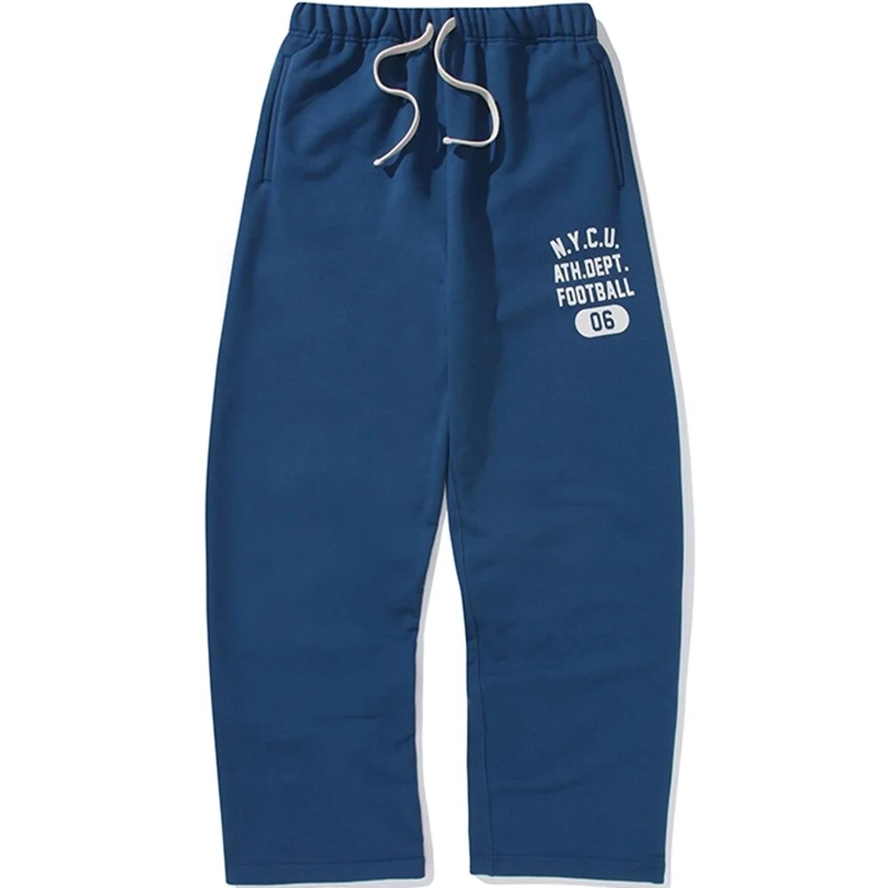 1906 FOOTBALL TEAM LOOSE-FIT TERRY SWEATPANTS 寶藍色