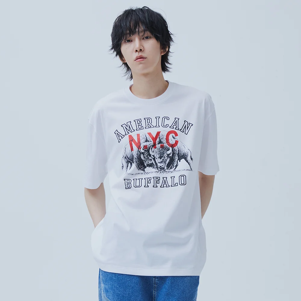 Buffalo Printing Tee White
