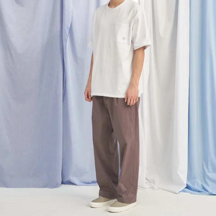 Heights Stretch Wide Pants Burgundy Brown