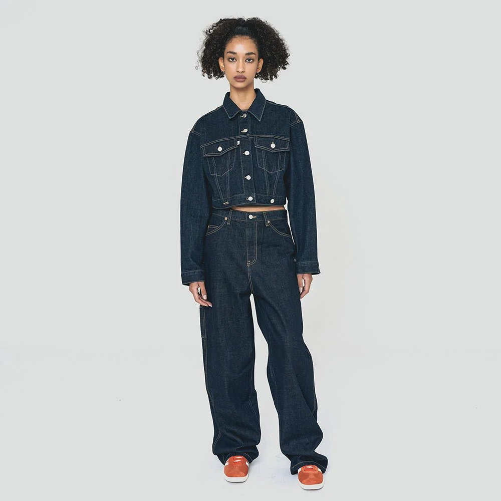 USA TRUCKER JACKET INDIGO BLUE