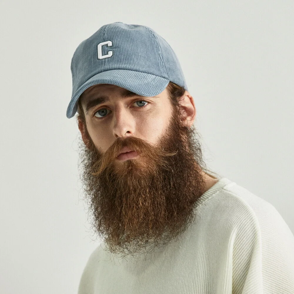CB CORDUROY LOGO BALL CAP (SORA)