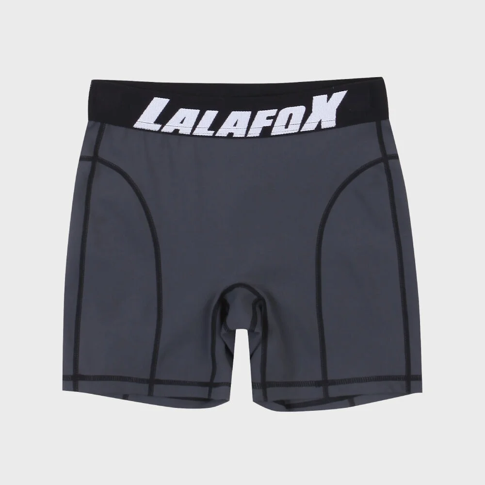 LOGO BIKER SHORTS CHARCOAL BP2LG004