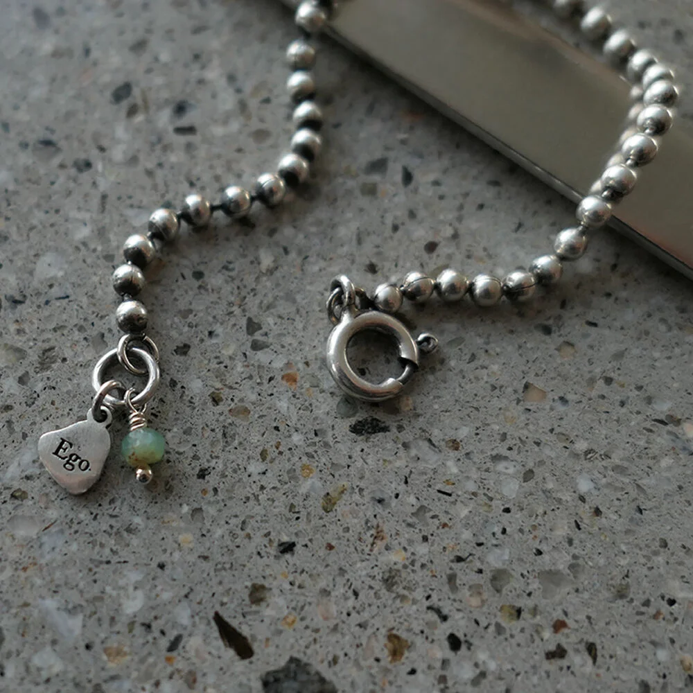 Ego ball chain bracelet