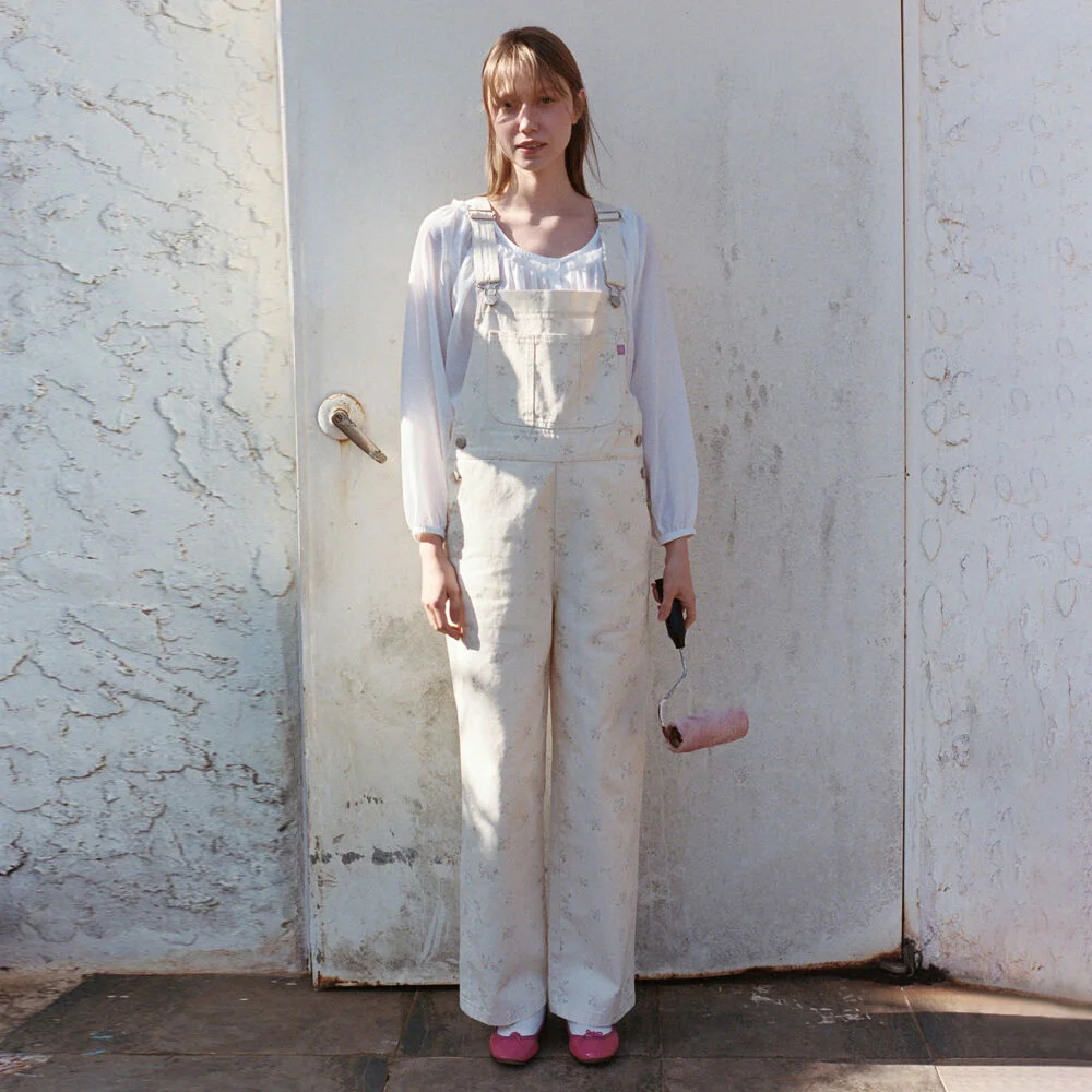 Flower Overall (Ivory)