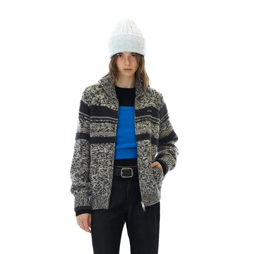 FEMKE KNIT ZIP-UP (GRAY)