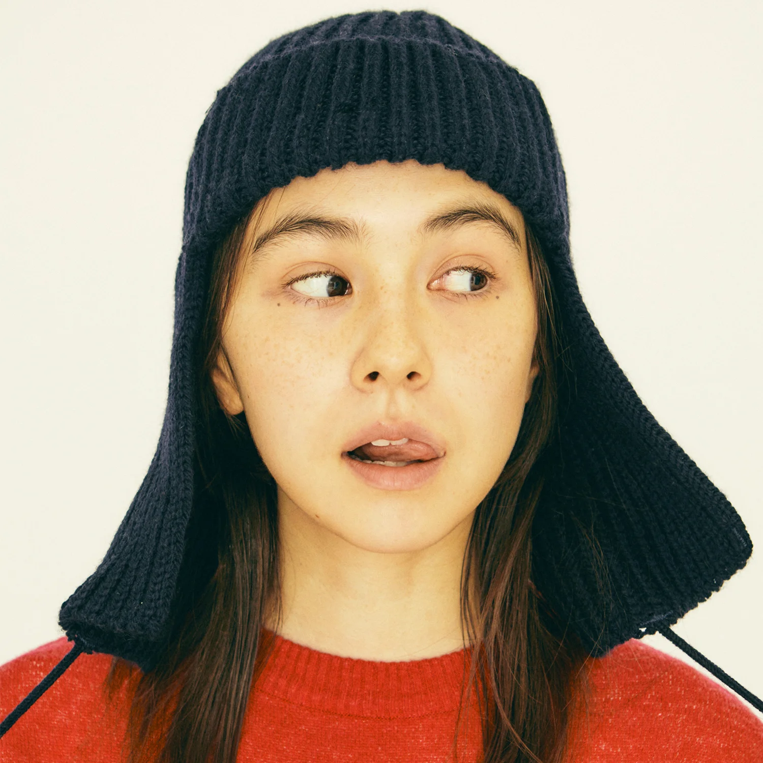 Cb knit FLIGHT CAP(2color)