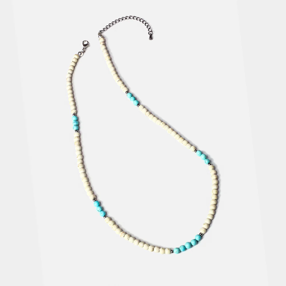 Seed 石洗 Necklace_土耳其 藍色