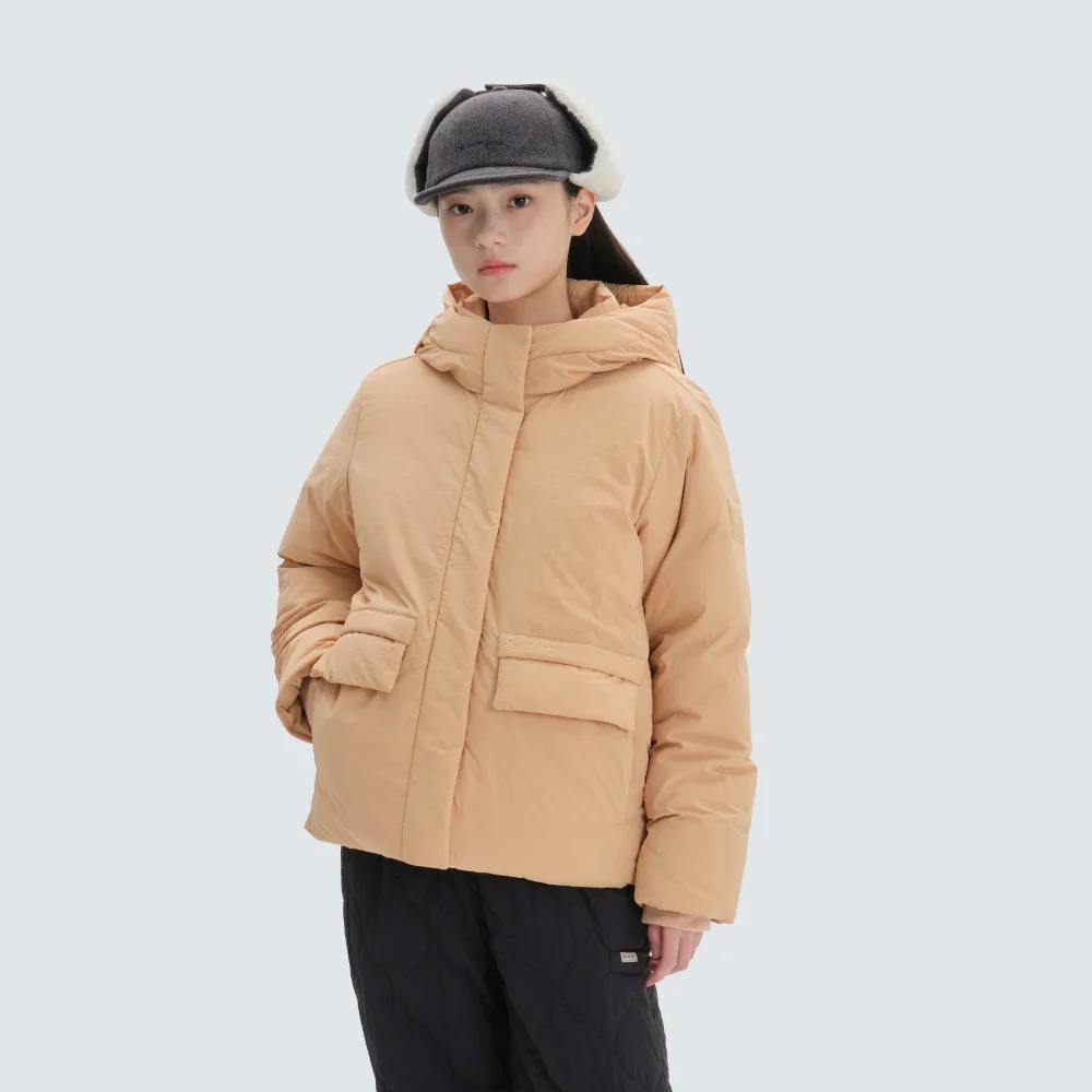 City Camper 女裝 連帽衫 厚重 Down 外套 Peach (S24WWGDJ11)