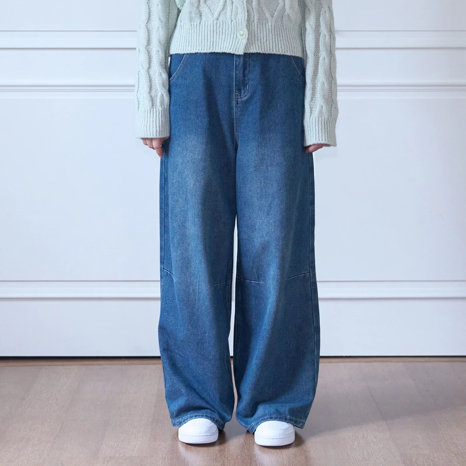 Back Band Wide Denim (deep blue)