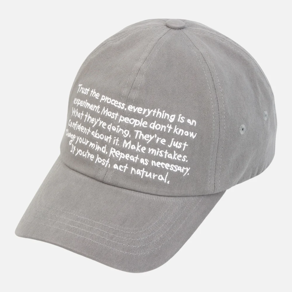 Carri Collab Lettering Gray Ballcap 燈芯絨帽