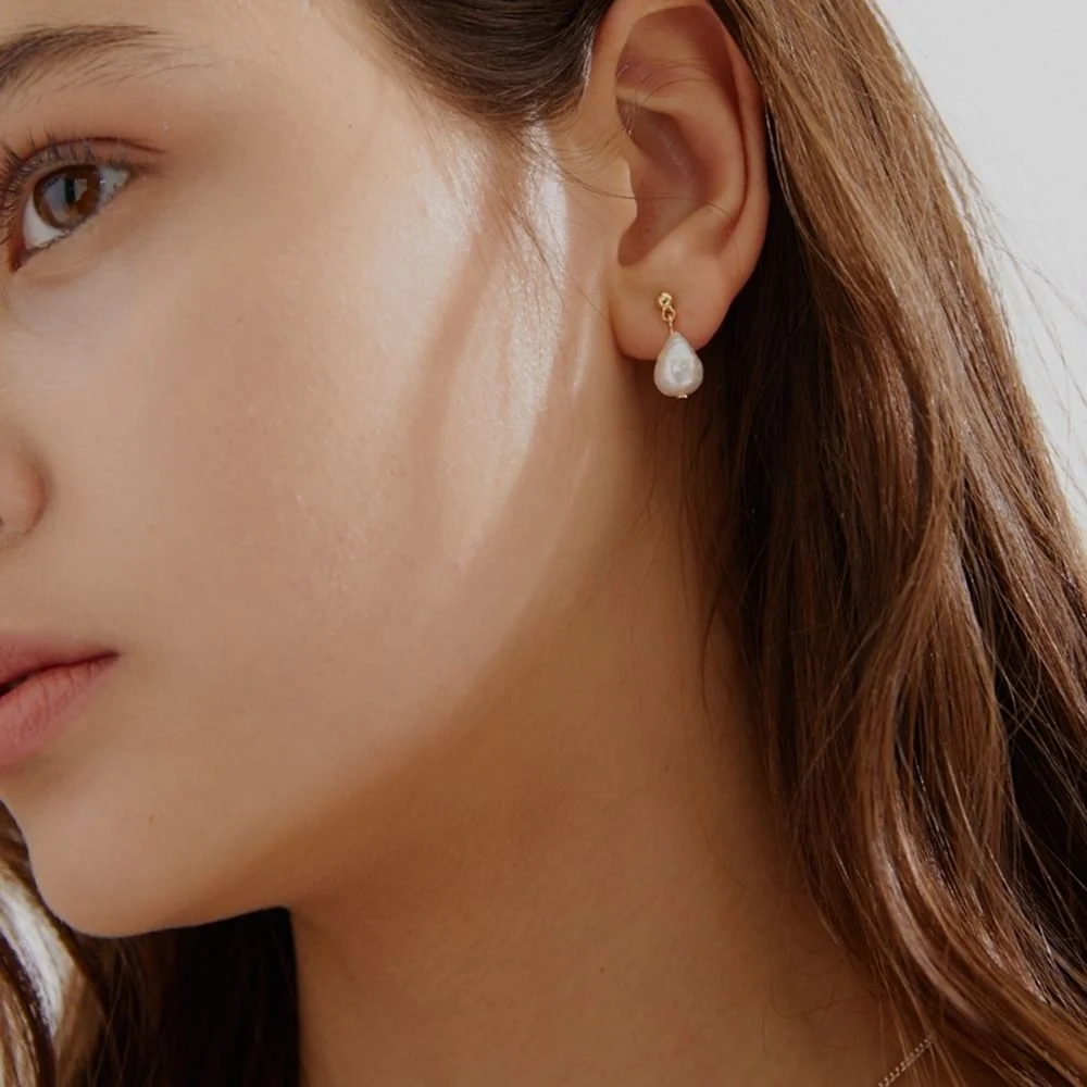 Ball & Waterdrop Pearl Earrings