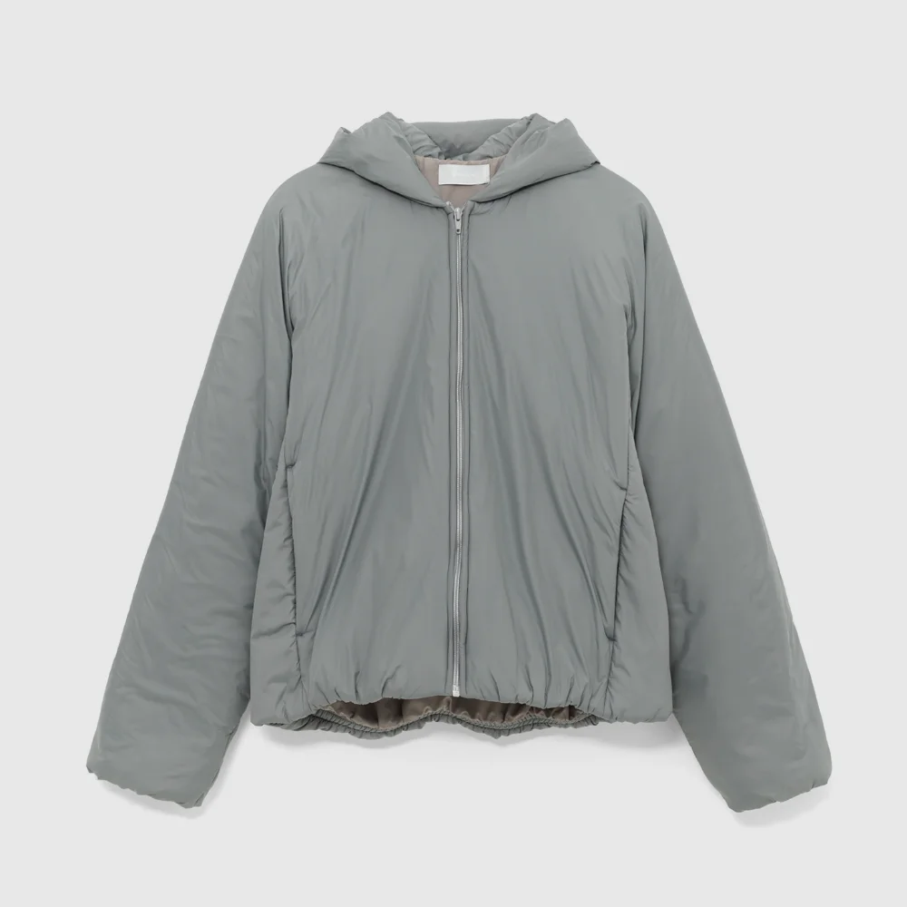Dome Hood Padded Jacket (Grey)
