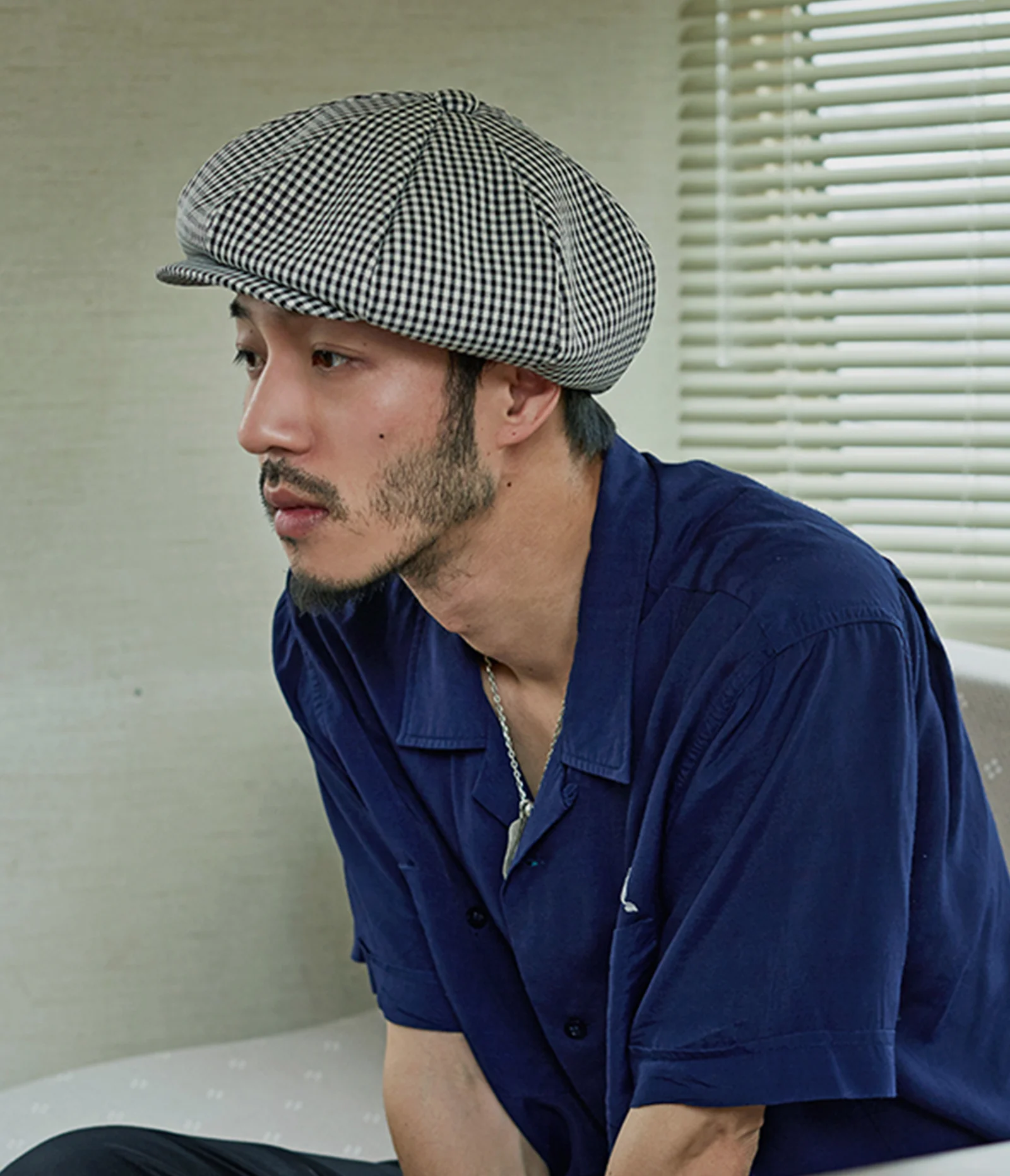 (Rayon gingham check 3pack)- CLASSIC BIG APPLE HAT