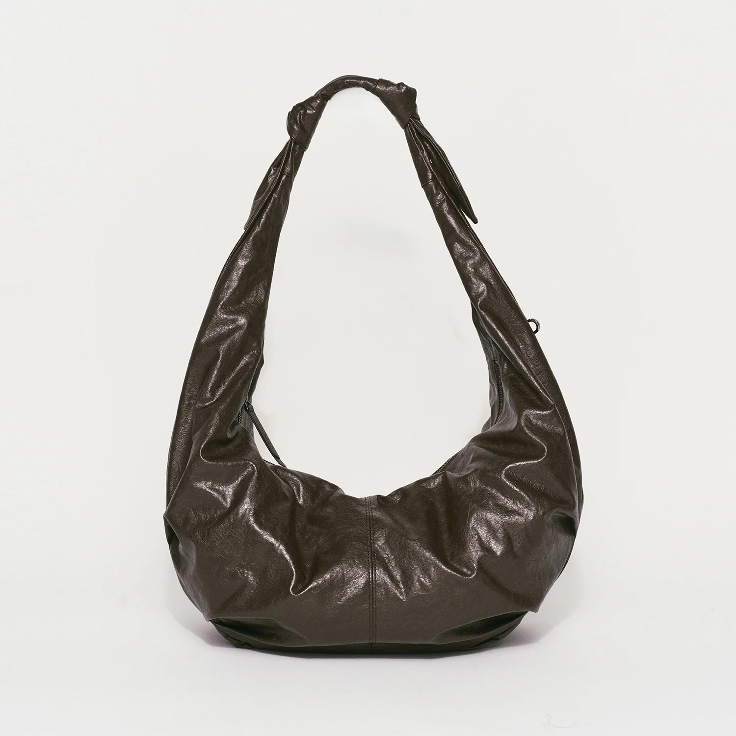 SLOUCHY HOBO BAG KHAKI BROWN