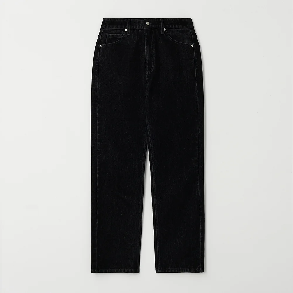 Velvet Black Straight Denim Pants