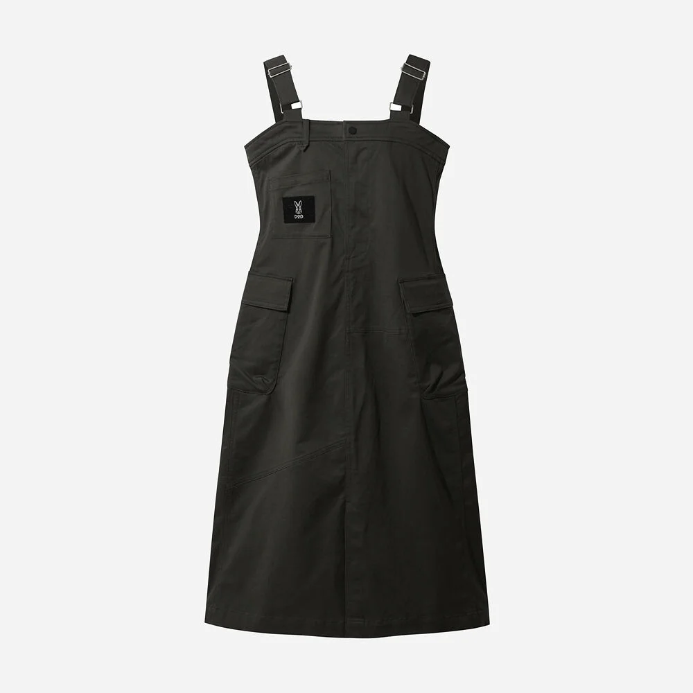 女裝) 實用款 工裝褲 連衣裙(D.CHARCOAL GREY)