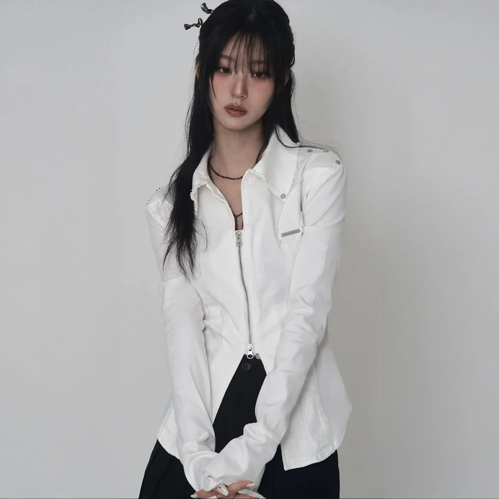 Damage Eyelet Corset Jacket (white)