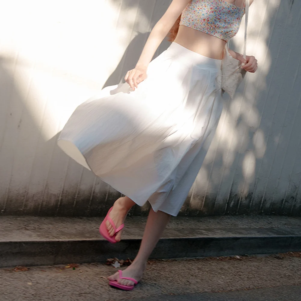 Aribel壓褶尼龍裙_Aribel Skirt