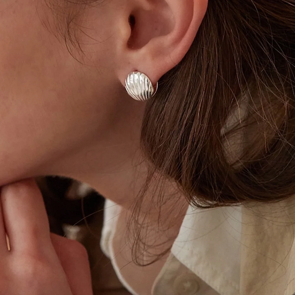 Round Shell Earrings