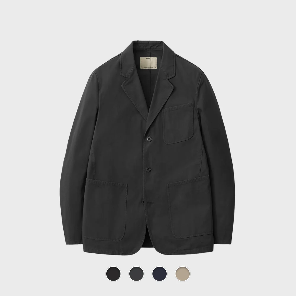 Washed Sports Jacket - 3 Color