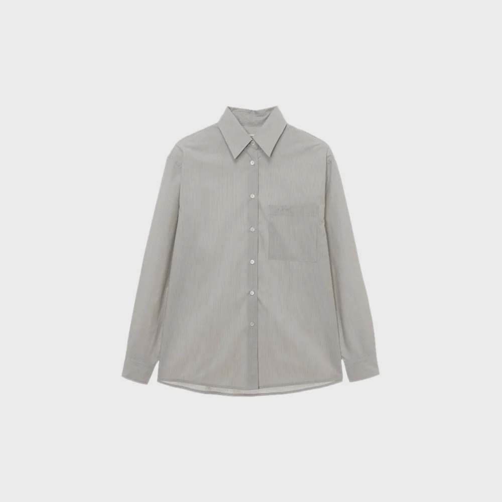 J classic stripe shirt (gray)