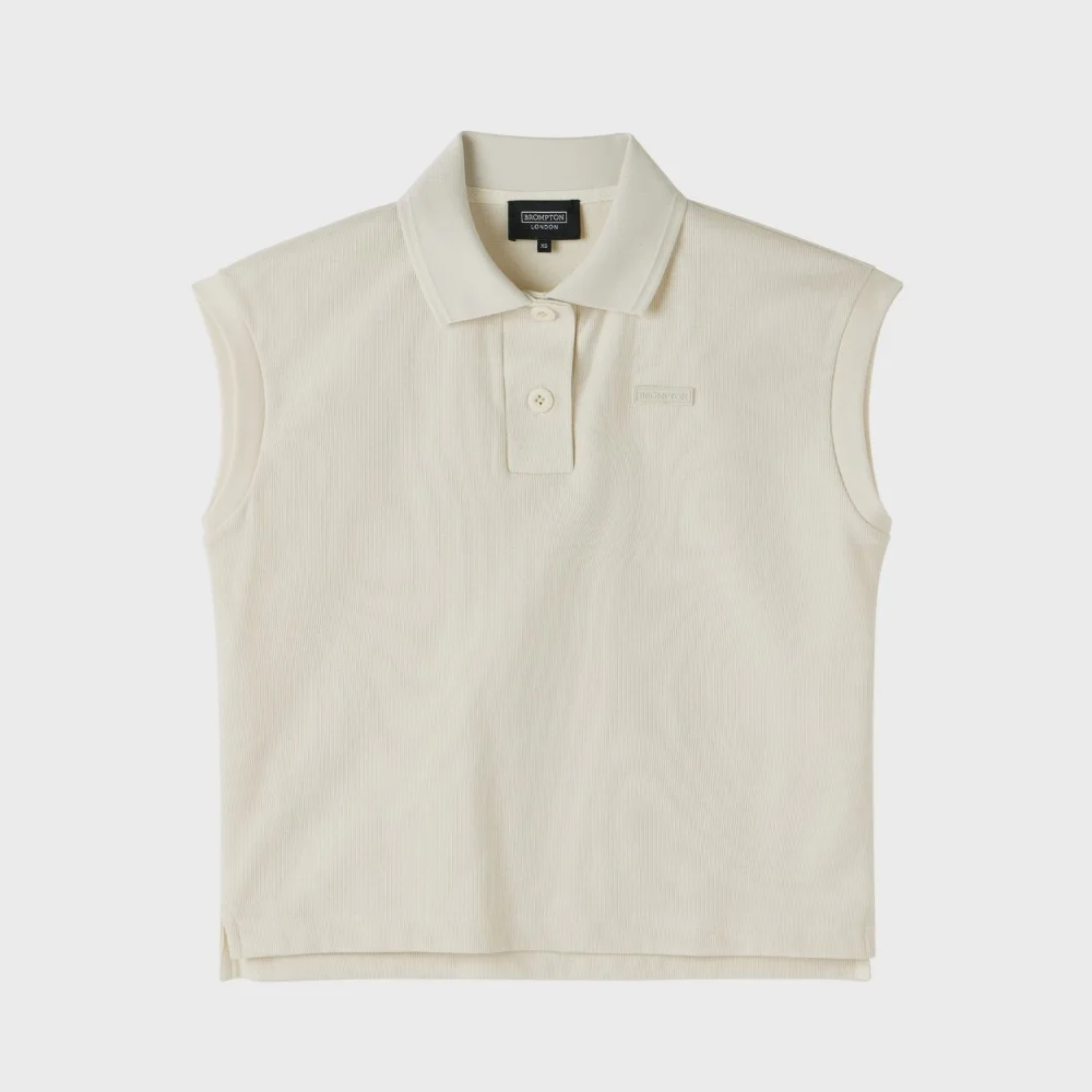 W COLLAR T-SHIRT - BUTTER (P252WPL131)