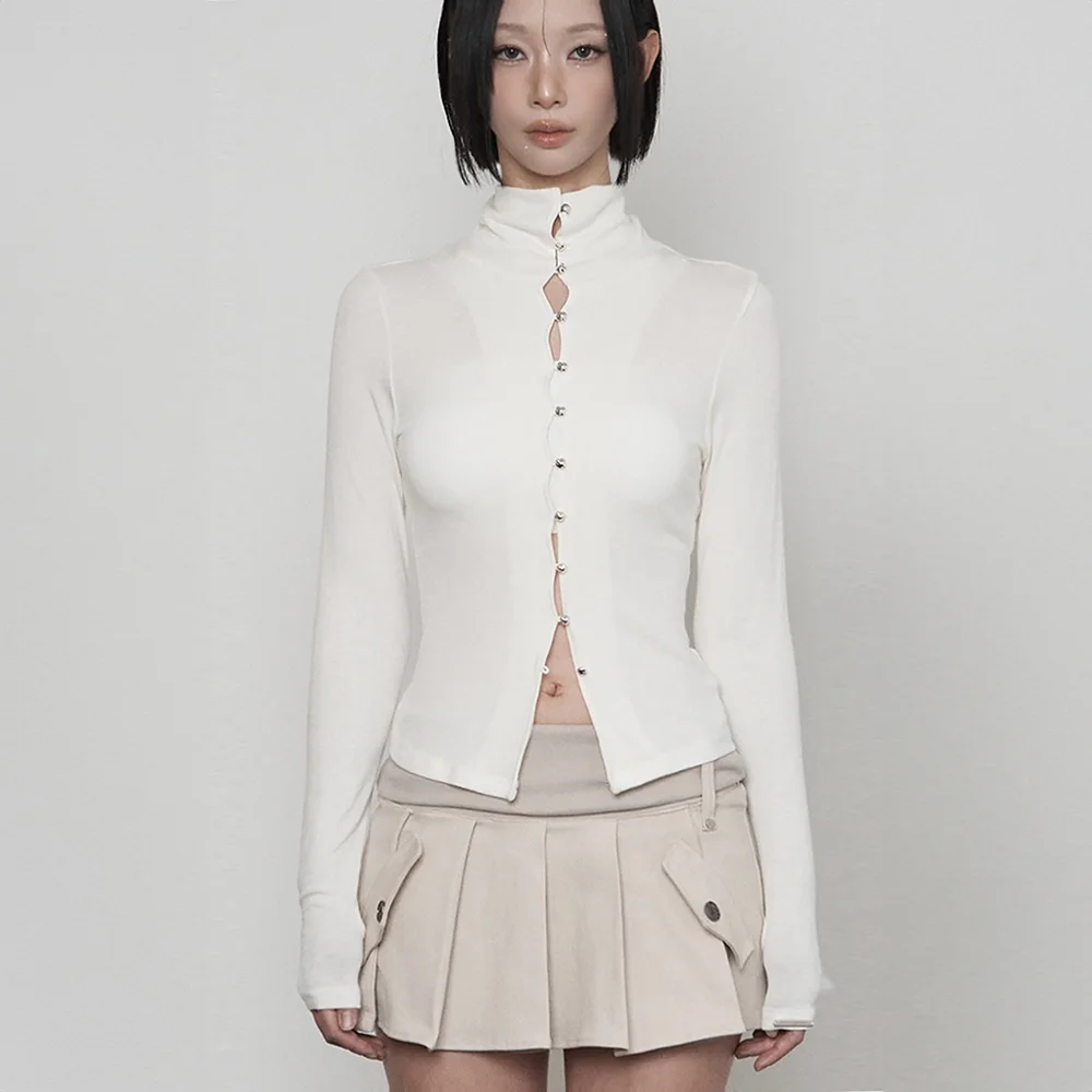 Polar Bean Button Cardigan (IVORY)