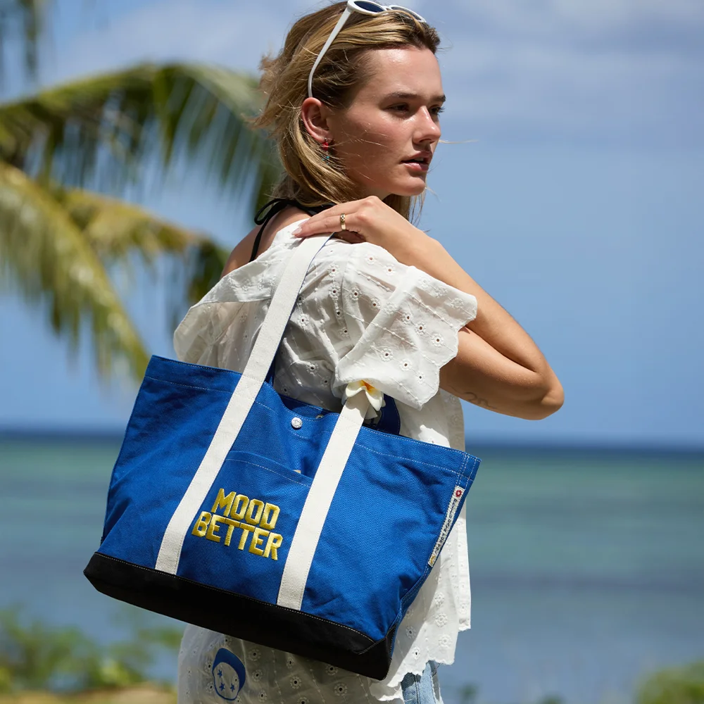 CLASSIC CANVAS TOTE BAG BLUE