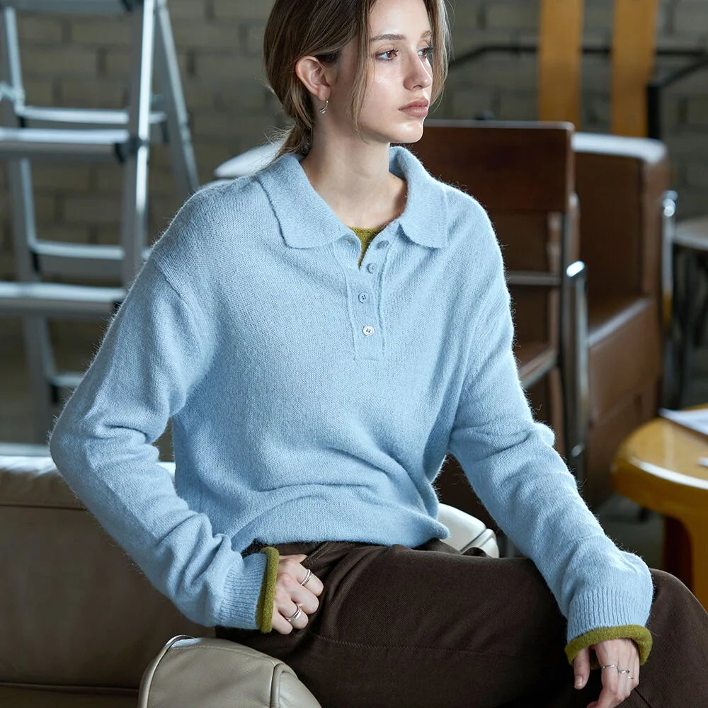 Lavi 柔軟 Cara Knit BLUE