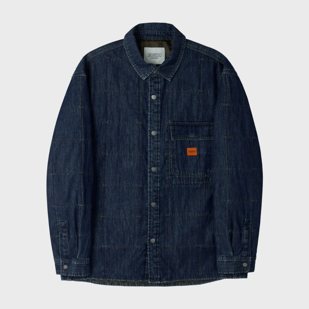 DENIM PADDED SHACKET - INDIGO (P254UPD431)