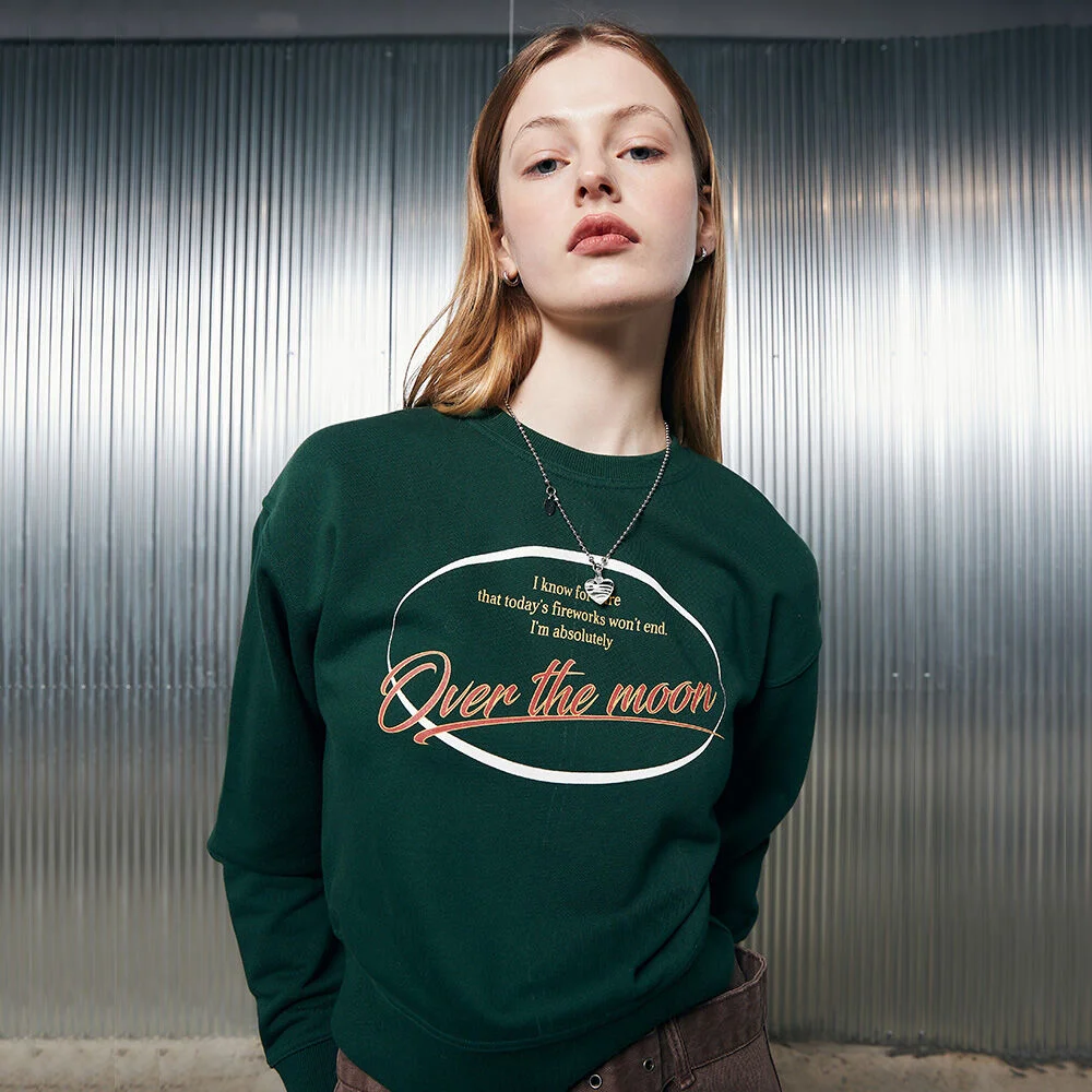L2 CIRCLE OVER SWEATSHIRT(GREEN)