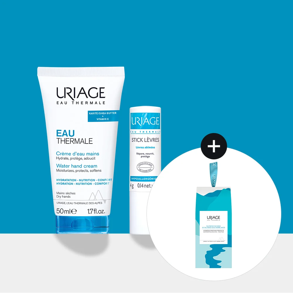 Uriage 水上 手部 奶油 50ml&Stick Levres 原創(手部&唇 禮品套裝)
