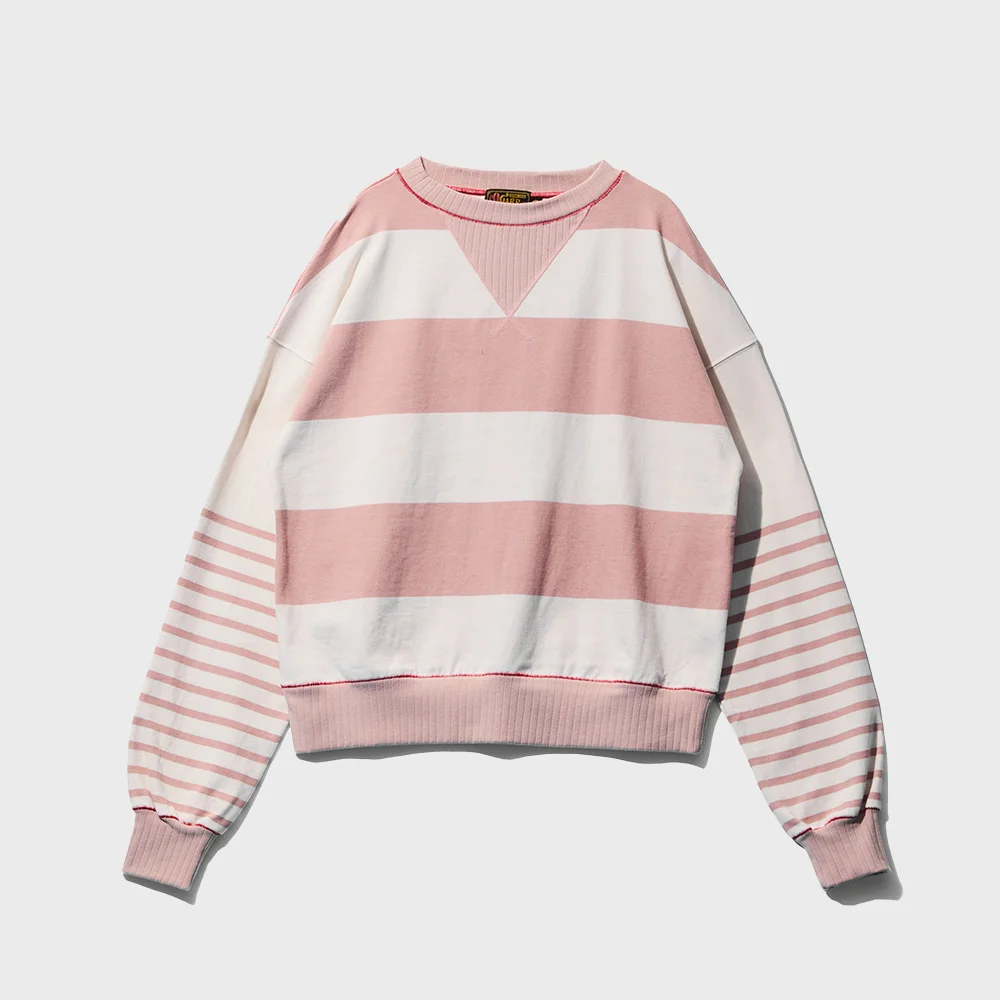 Strain Marine Stripe Sweatshirt Pink