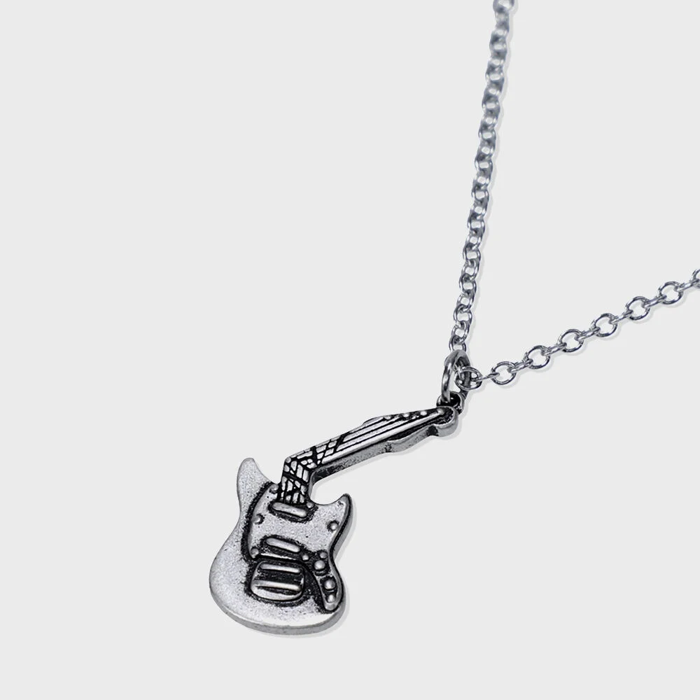 BROKEN GUITAR NECKLACE SILVER(MG2EFMAB62A)