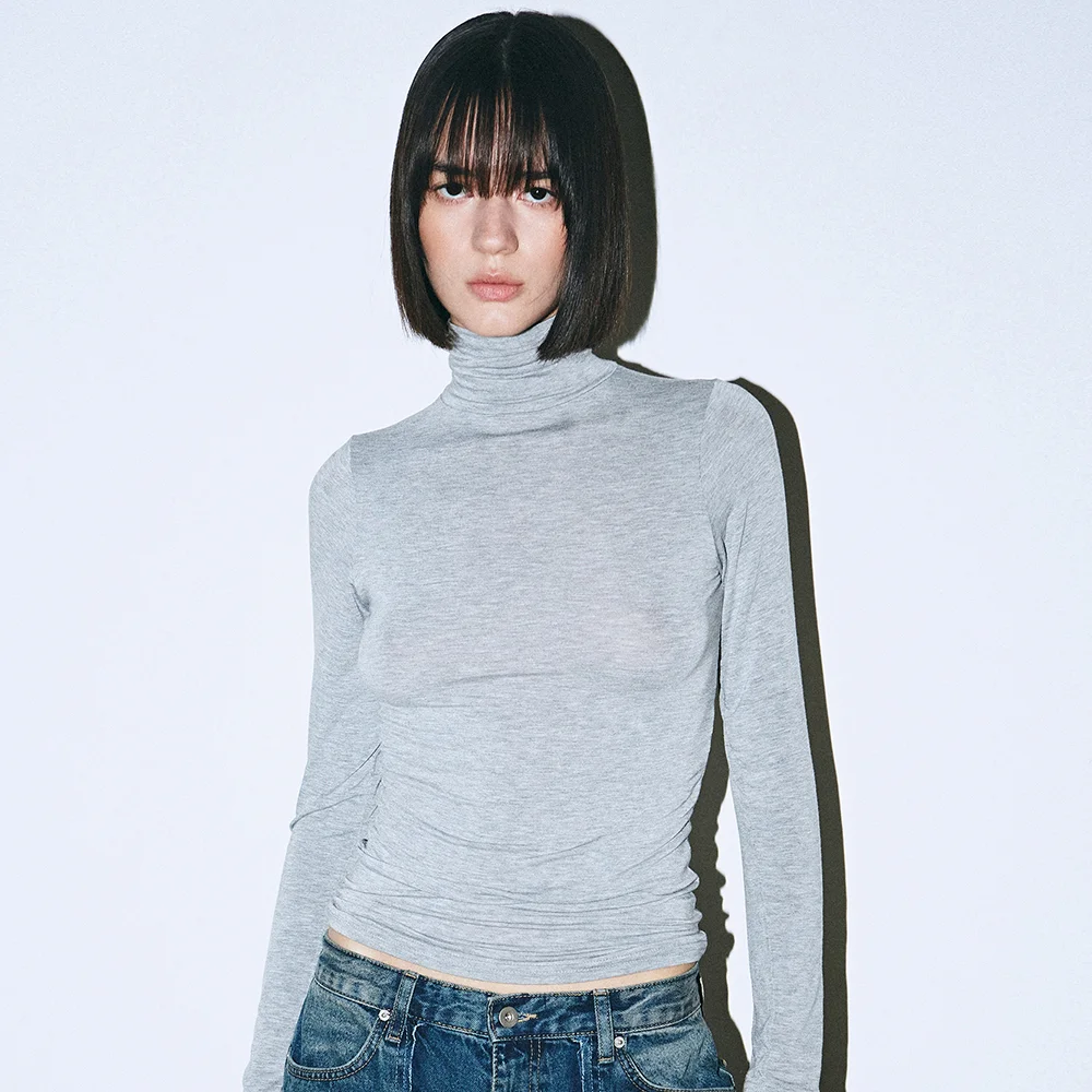 MINIMAL SPAN TURTLENECK_GRAY