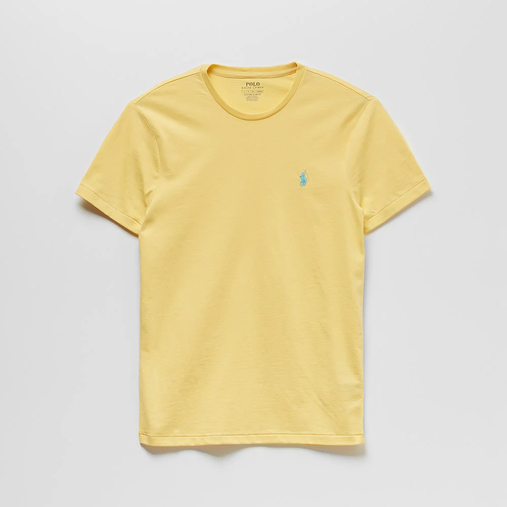 訂製 修身 圓領 T恤 (YELLOW)