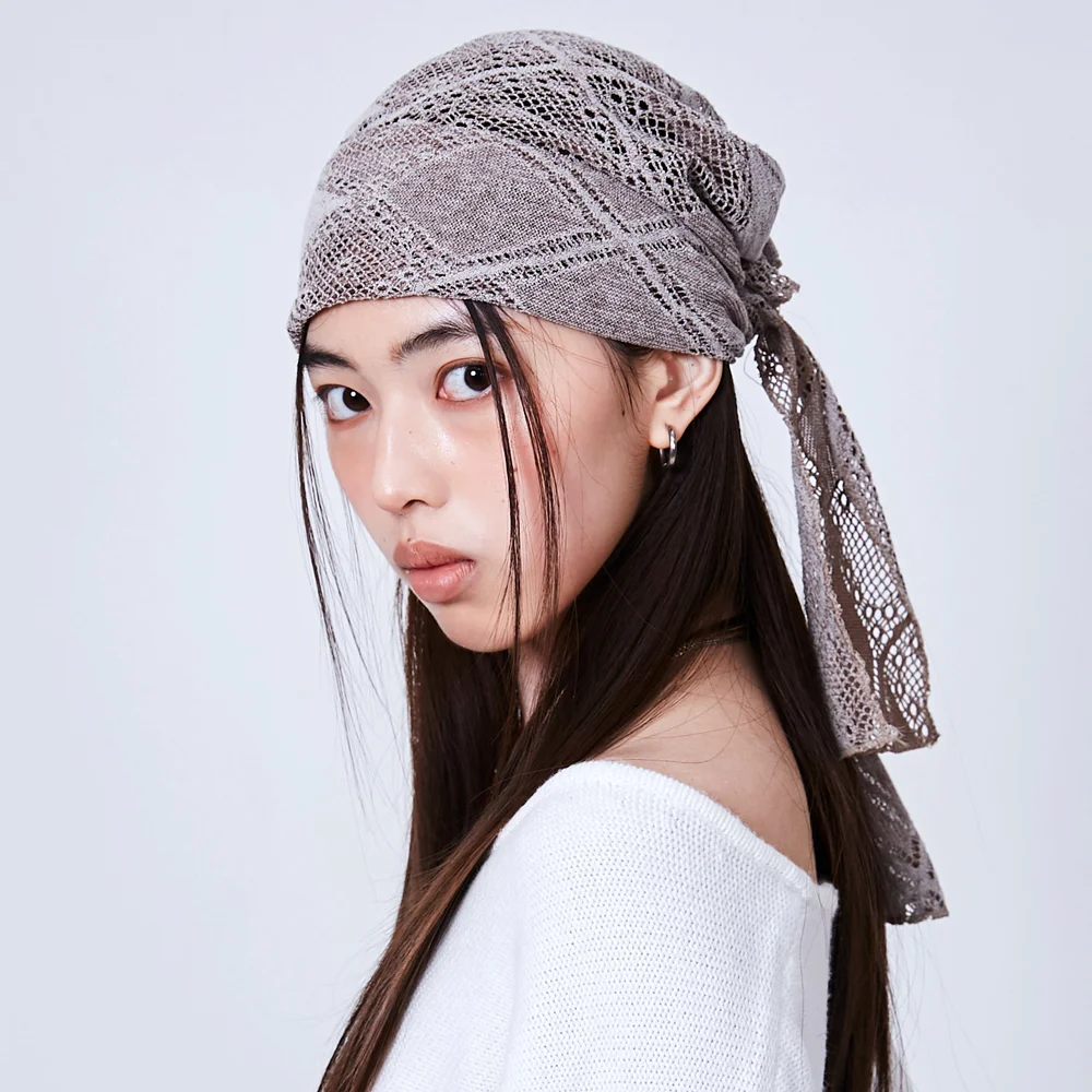 PALMA BEIGE SCARF HAT