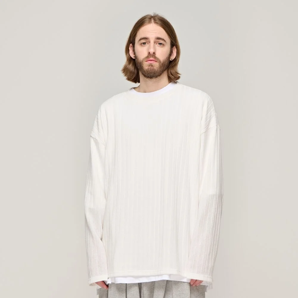 CB RIBBED ROUND OVER KNIT (IVORY)