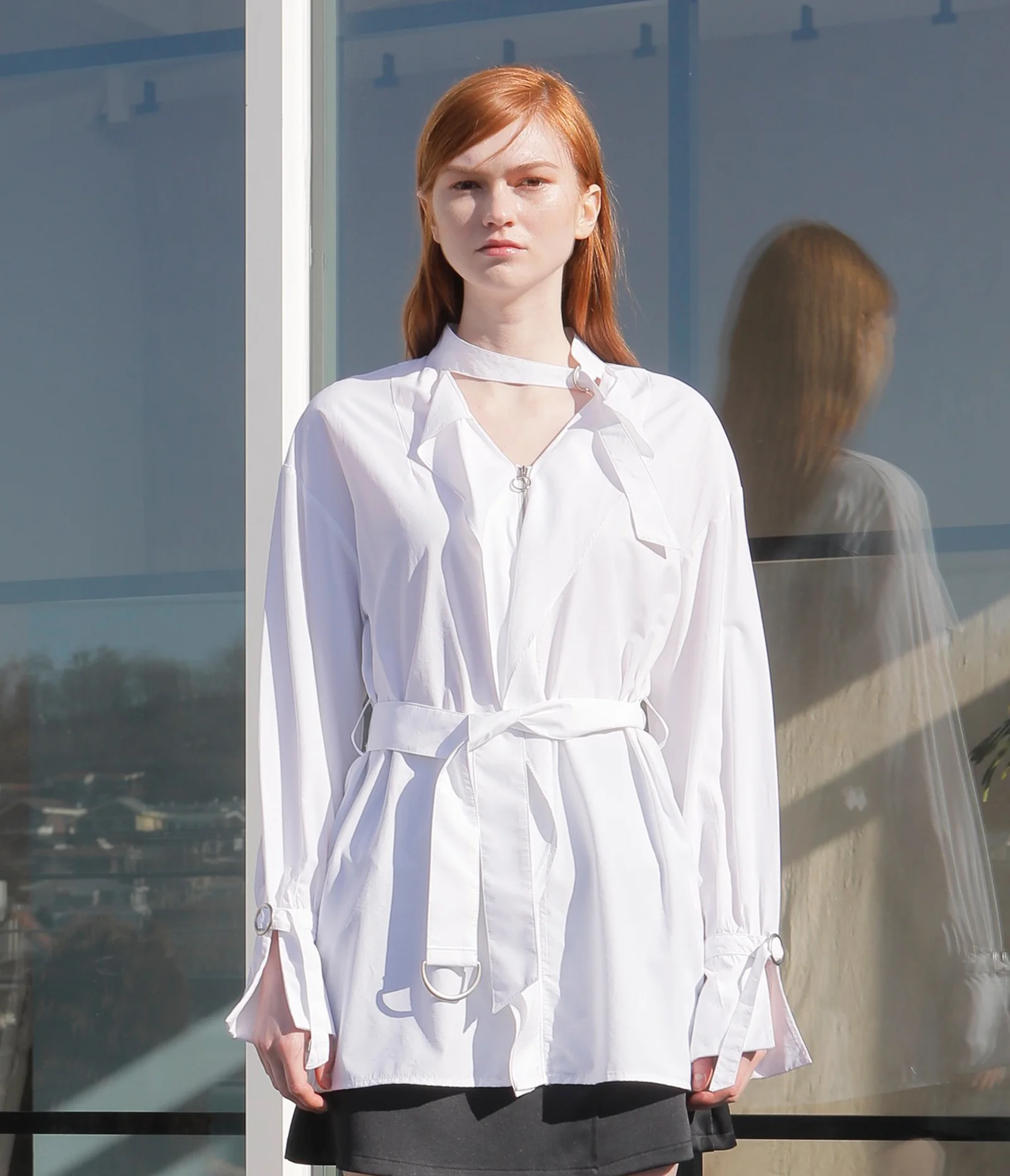 LIGHT JACKET BLOUSE-WHITE