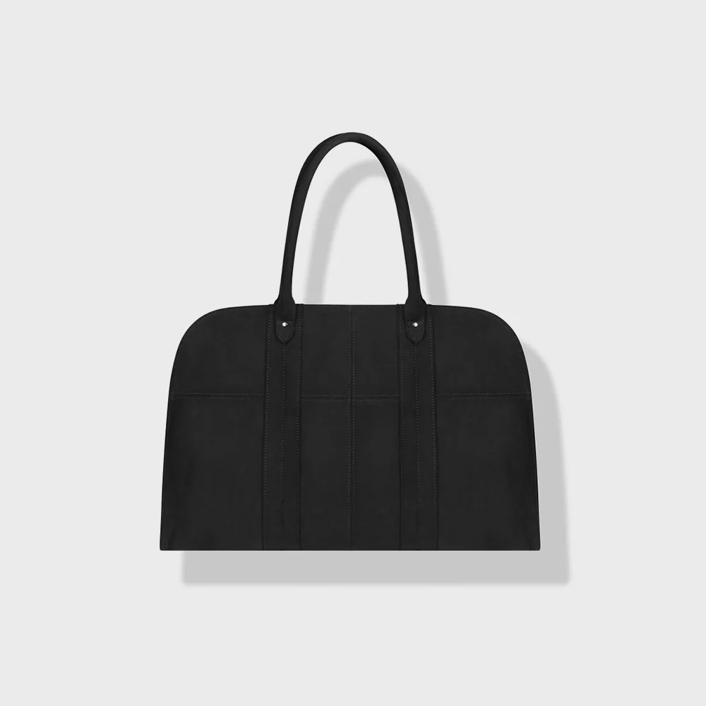 SYNTHETIC SUEDE TOTE BAG BLACK