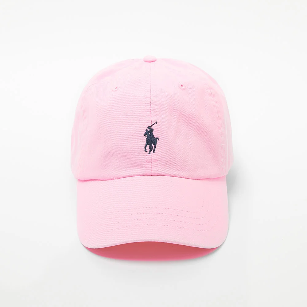 純棉 休閒卡其 棒球 帽 (PINK)