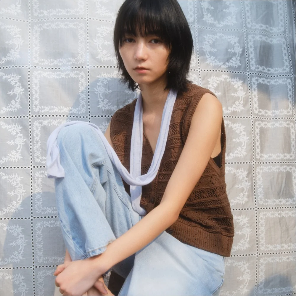 BAIA LINEN SCARF_BABY BLUE
